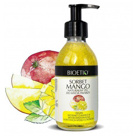 Bioetiq Sorbet Mango żel do mycia twarzy naturalny