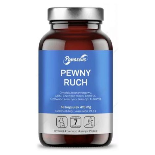 Panaseus Pewny Ruch 490 mg 50 kap chrząstka rekina