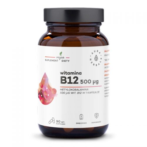 Aura Herbals Witamina B12 500 ug 90 kap