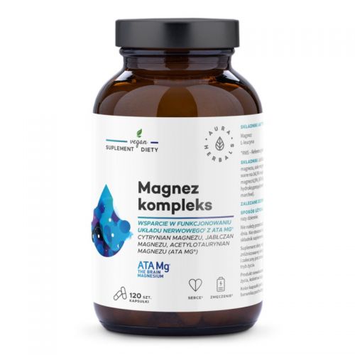 Aura Herbals Magnez + witamina  B6 P-5-P  60 szt