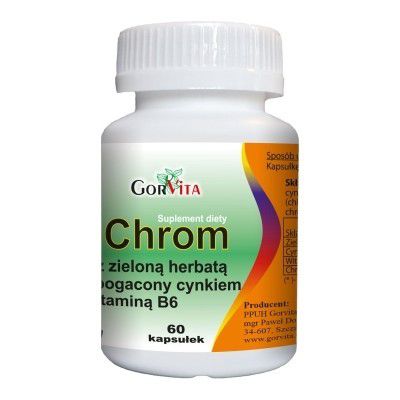 Gorvita Chrom z zieloną herbatą cynkiem i B6