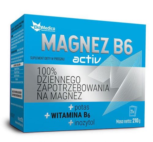 Ekamedica Magnez B6 Activ 21x10g saszetki