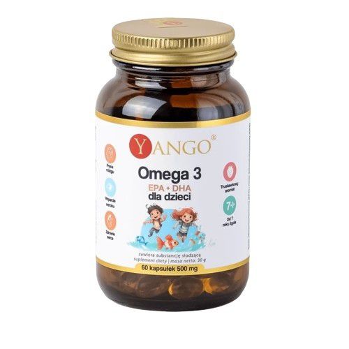 Yango Omega 3 EPA + DHA dla dzieci 60 kapsułek