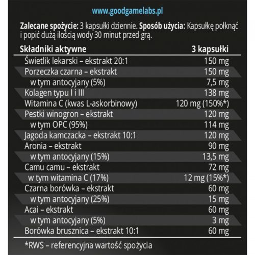 Good Game Labs Eagle eye 90 kapsułek