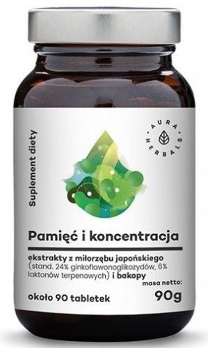 Aura Herbals Pamięć I Koncetracja 90 Tabl.