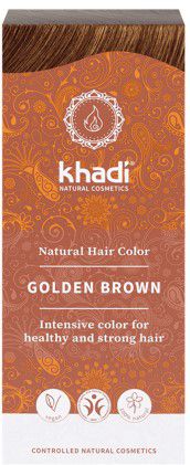 Khadi Ziołowa Farba Do Włosów Złoty Brąz 100G