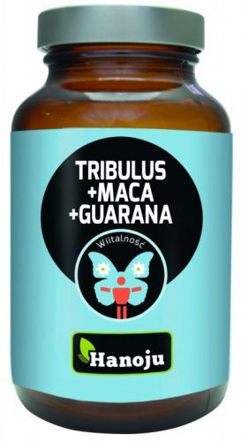 Hanoju Tribulus Maca Guarana 500 mg 90 K energia