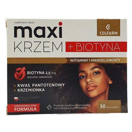 Colfarm Maxi Krzem + Biotyna 30 k zdrowe włosy