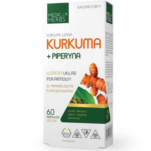 Medica Herbs Kurkumina + piperyna 60 k