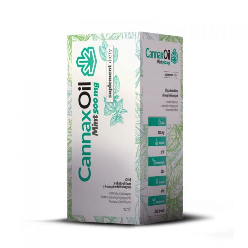 CannaxOil Mint 500 mg Olej z ekstraktu konopii