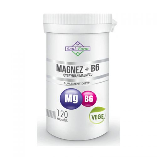 Soul Farm Premium Magnez B6 cytrynian magnezu 120