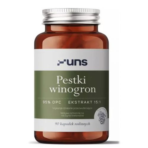 UNS Pestki Winogron 95% OPC Ekstrakt 15:1