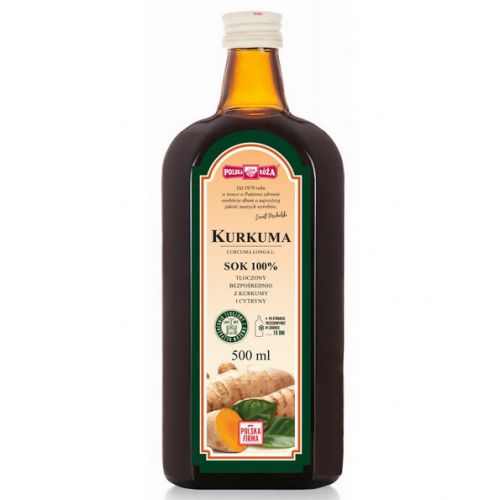Polska Róża Kurkuma Sok 100% 500 Ml