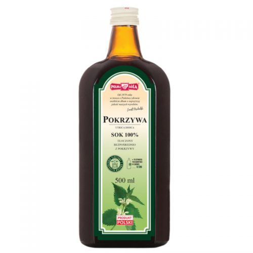 Polska Róża Pokrzywa 100% Sok 500 Ml
