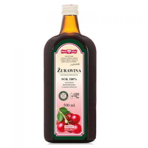 Polska Róża Żurawina Sok 100% 500 Ml