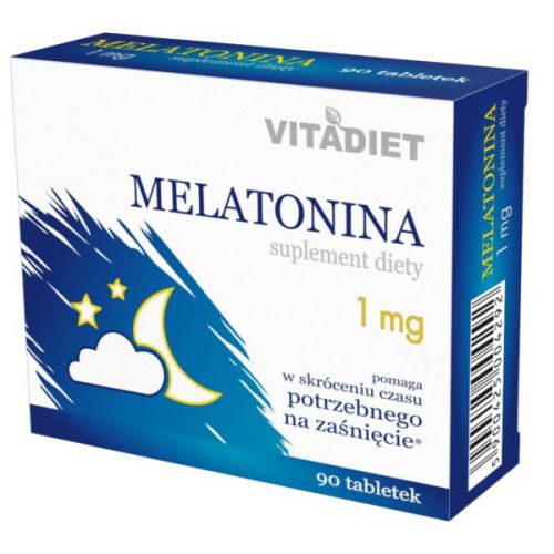 Vitadiet Melatonina 1Mg 90 Tab Spokojny Sen
