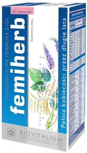 Biovitalium Femiherb w okresie menopauzy 60 K