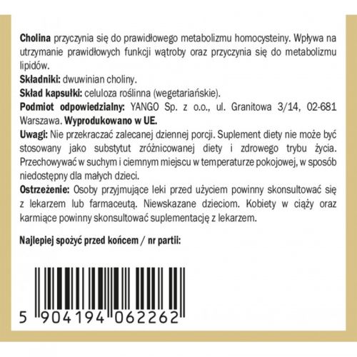 Yango Cholina 650 mg 120 k