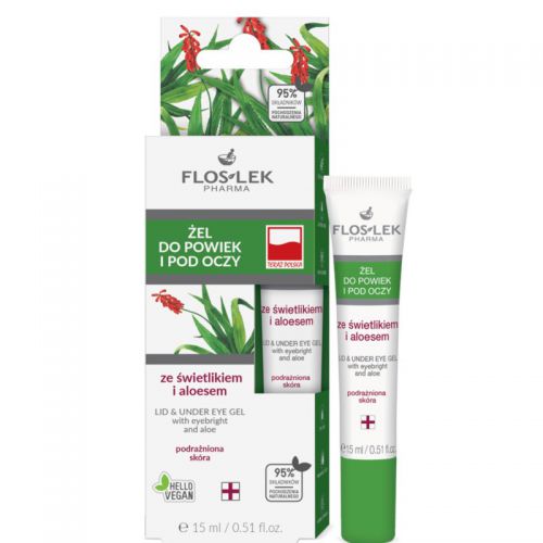 Floslek Żel do powiek i pod oczy 15 ml aloes